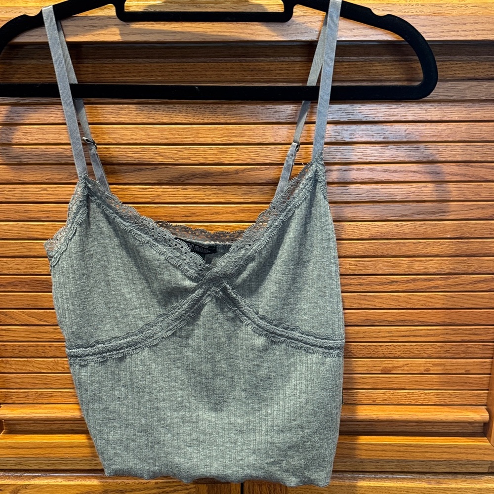 Wild Fable Charcoal Lace Cami